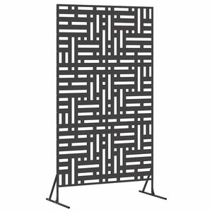 vidaXL Ecran de intimitate 100 x 50 x 180 cm Oțel Negru