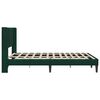 vidaXL Cadru de pat cu headboard Verde &icirc;nchis 120 x 190 cm Catifea