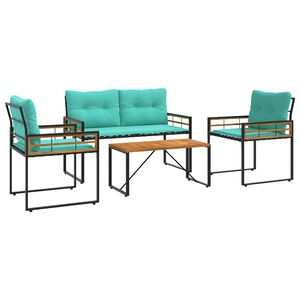 vidaXL Set de Mobilier pentru Exterior 4 buc. Turcoaz