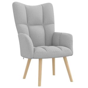 vidaXL Scaun de relaxare Cloud Grey Fabric