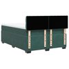 vidaXL Pat box spring cu saltea, verde închis, 160x200 cm, catifea