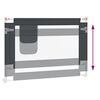 vidaXL Balustradă de protecție pat copii, gri &icirc;nchis, 90x25 cm, textil