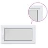 vidaXL Fereastră de subsol culoare internă albă RISOR 110 x 55 cm