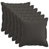 vidaXL Husă pentru pernă 6 pcs HOUTEN Gri &icirc;nchis 30 x 30 cm