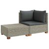 vidaXL 2 buc. Set de Lounge din Ratan cu Perne GENDT Ratan Natural