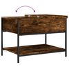 vidaXL Măsuță de cafea, 70x50x50 cm, lemn prelucrat și metal