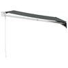 vidaXL Copertină retractabilă, antracit, 3x2,5 m, textil și aluminiu