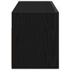 vidaXL Dulap de perete de baie, negru, 80x25x30 cm, lemn prelucrat