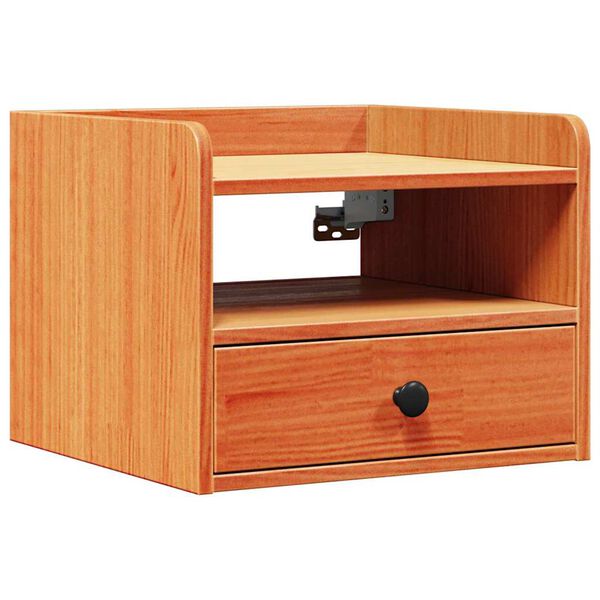 vidaXL Noptieră Maroniu cerat 38 x 36 x 29,5 cm Lemn masiv de pin