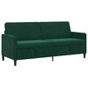 vidaXL Sofa cu Spațiu de Depozitare Verde &icirc;nchis 192 x 78 x 87 cm