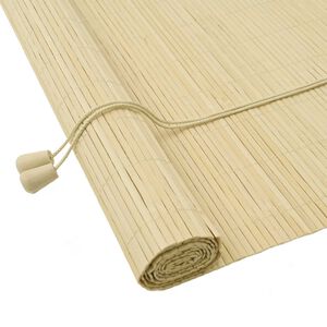 vidaXL Rulou textil natural 130 x 220 cm Bambus