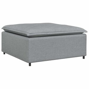 vidaXL Modul taburet modular pentru canapea, gri deschis, 100x100x48 cm
