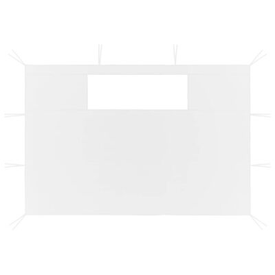 vidaXL Pereți laterali foișor cu ferestre 2 buc. alb 4,5x2,1m 70 g/m²