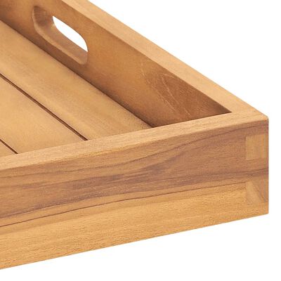 vidaXL Tavă pentru servit, 60x60 cm, lemn masiv de tec