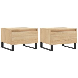 vidaXL Măsuțe de cafea 2 buc. stejar sonoma 50x46x35 cm lemn compozit