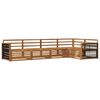 vidaXL Set de canapele de exterior 5 pcs natural Lemn Solid de Acacia