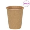 vidaXL Cești de cafea din h&acirc;rtie 1000 buc 8oz 200ml maro
