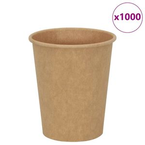 vidaXL Cești de cafea din h&acirc;rtie 1000 buc 8oz 200ml maro