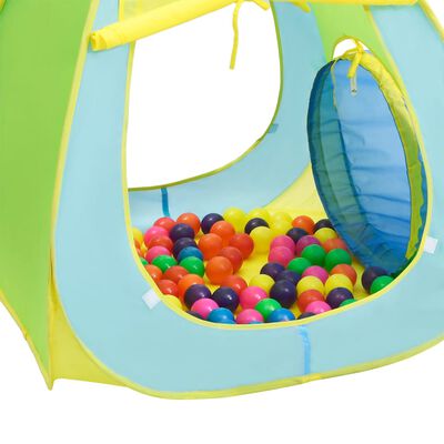 vidaXL Cort de joacă pentru copii cu 350 bile, multicolor