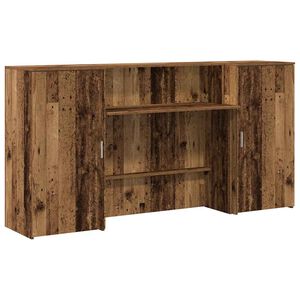 vidaXL Birou de recepție Lemn vechi 200x50x103,5 cm Lemn prelucrat