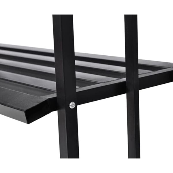 vidaXL Pergolă de trandafiri pentru grădină cu banchetă