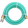 vidaXL Furtun de aspirație, conectori de alamă, 3 m, 25 mm, verde