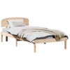 vidaXL Cadru de pat natural 100 x 200 cm Lemn de pin masiv