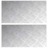 vidaXL Trepte 2 buc. 60 x 30 cm Argintiu Aluminiu Dreptunghiular