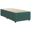 vidaXL Pat box spring cu saltea, verde închis, 90x190 cm, catifea