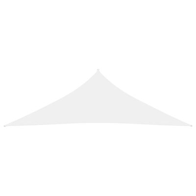 vidaXL Pânză parasolar, alb, 4x4x5,8 m, țesătură oxford, triunghiular