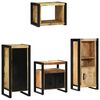 vidaXL Set de mobilier pentru baie cu sertar 4 pcs Lemn de mango solid