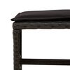 vidaXL Set mobilier de exterior cu perne, 11 piese, negru, poliratan