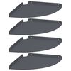vidaXL Raft Suspendat pentru Colț 4 buc. Antracit 30 x 30 x 2 cm