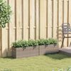 vidaXL Jardiniere grădină 2 ghivece 2 buc. gri 72x30x32 cm poliratan