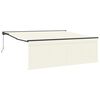 vidaXL Cortina Retractabilă Crem 400 &times; 300 cm Poliester și Aluminiu