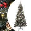 vidaXL Brad de Crăciun artificial Verde 240 cm PVC și Plastic și Oțel
