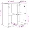 vidaXL Dulap de perete Pe perete Stejar Artizanal 68 x 37 x 68,5 cm