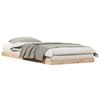 vidaXL Cadru de pat de podea natural 80 x 210 cm Lemn de pin masiv