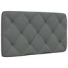 vidaXL Pernă pentru tăblie de pat, gri &icirc;nchis, 90 cm, material textil
