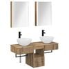 vidaXL Set dulap baie 5 buc. Stejar Artizanal Lemn prelucrat