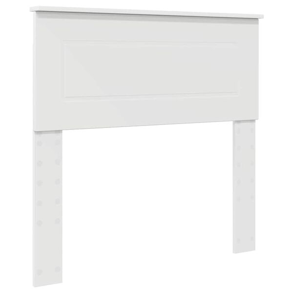 vidaXL Tăblie cap cu headboard Alb 75 cm Lemn compozit