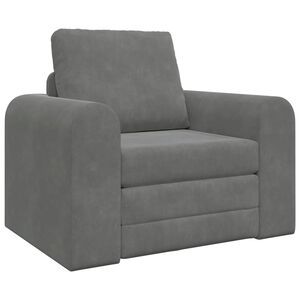 vidaXL Pat canapea Gri &icirc;nchis 98 x 71 x 83 cm Catifea