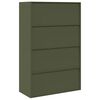 vidaXL Dulap de depozitare 2 pcs Verde măsliniu 90 x 40 x 140 cm Oțel