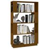 vidaXL Bibliotecă/Separator cameră maro miere, 80x25x132 cm lemn pin