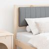 vidaXL Tăblie tapițată cu headboard Maro 75 cm Lemn de pin masiv