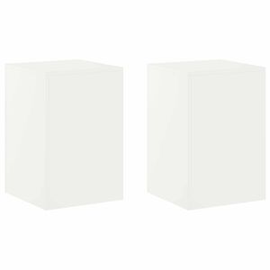 vidaXL Suport pentru plante 2 pcs Alb 40 x 40 x 60 cm Oțel