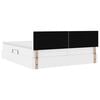 vidaXL Pat cu storage cu saltea Alb pur 180 x 200 cm Piele artificială
