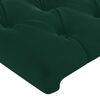 vidaXL Tăblie pat cu aripioare verde &icirc;nchis 147x23x118/128 cm catifea
