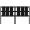 vidaXL Tăblie de pat, negru, 185,5x4x100 cm, lemn masiv de pin