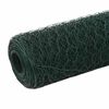 vidaXL Plasă de s&acirc;rmă găini, verde, 25 x 1,5 m, oțel cu &icirc;nveliș PVC